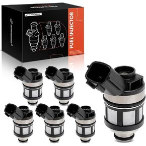 A-Premium Set of 6 Fuel Injectors Compatible with Nissan Frontier 2001-2004, Xterra 2002-2004, 3.3L