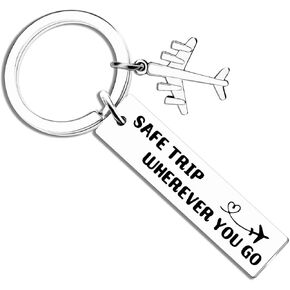 Ikacvb Aviation Gifts For International Travelers Flight Attendant Essentials Gifts Fly Safe Gifts For Travelers Women Men Pilot Gifts Aviation Traveling Gift Jewelry Christmas