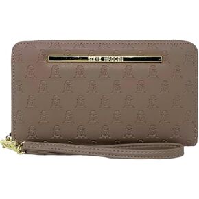 Steve Madden BSTACKED Zip Around Wallet Wristlet (MUSHROOM)