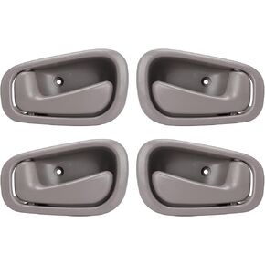 LCWRGS Interior Inside Door Handle Replacement for 1998 1999 2000 2001 2002 Toyota Corolla Chevy Prizm Manual Lock, Inner Door Handle Front/Rear Driver & Passenger Side - Gray