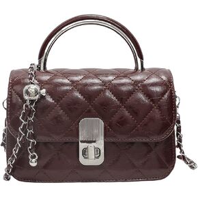 Small Quilted Crossbody Bags for Women Purse for Women with Trendy Shoulder Purses Black Handbag