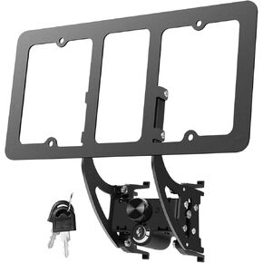 Quick Release Removable Front License Plate Mount Holder for Tesla Model Y 2021-2024 and Tesla Model 3 2021-2023 Anti-Theft Easy-Clip Pop-Off Accessories