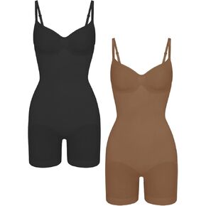 EUYZOU Shapewear Bodysuit for Women Tummy Control Seamless Sculpting Body Shaper Top