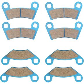 Ceramic Brake Pads Front & Rear Compatible with Polaris RZR 800/570 2012 2013,Outlaw 450S/450 MXR/IRS, Xplorer S 2008-2010 Replacement for 2203318 2202412