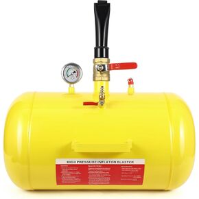 10 Gallon Air Tire Bead Seater, Tire Bead Blaster w/Pressure Gauge & Handle, 145PSI Tire Burst Inflation Sealer Seater, Blaster Tool Seating Tire Inflator Car Truck ATV Tank