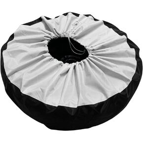 Spare Tire Cover with Handle,600D Oxford Cloth Portable Tire Totes,Tire Bag Against Dust and Scratches Tire Wheel Protector for RV Jeep(Fits Tire Diameters 21''-25'',S)