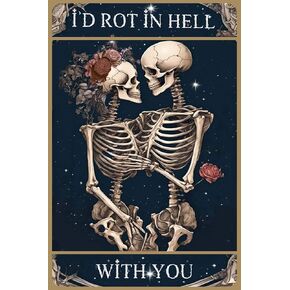 Live Laugh Lobotomy Signs, Funny Metal Signs, Meme Signs Tin Signs, Gothic Decor, Dark Humor for Home Decor, Door Signs Decor 8x12 inch