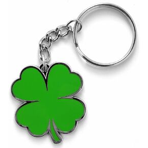 Pinsanity Lucky Four Leaf Clover Keychain