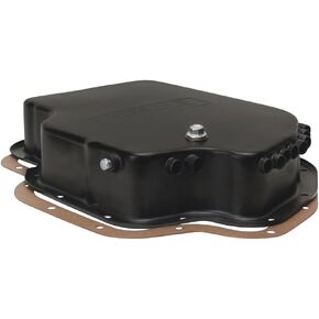 Derale 14201 Transmission Cooling Pan for GM Turbo 400 Standard Pan - Black