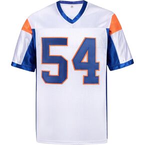 Thad Castle Jersey, 54 Mountain State Football Jerseys Blue White S-XXXL
