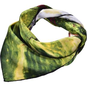 Women Silk Kerchief Van Gogh Famous Painter Painted Square Scarf Neck Scarf