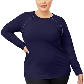 FOREYOND Women's Plus Size Workout Tops Moisture Wicking T Shirts Long Sleeve Athletic Tops Lightweight Yoga Shirts