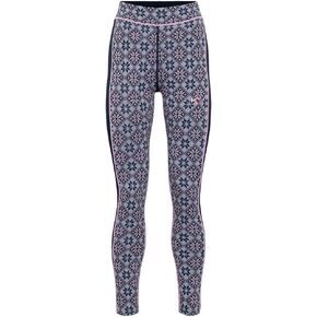 Kari Traa Rose High Waisted Women's Base Layer Leggings, 100% Merino Wool Knit Winter Warm Pants, Soft Base Layer Leggings Pants, Royal, Medium