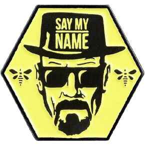Spectre Pins Breaking Bad Heisenberg InSay My NameIn Enamel Pin, Yellow