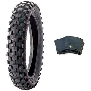 MMG Bundle Combo Tire and Inner Tube Size 120/90-19 Inner Tube TR4 Valve Stem, Motorcycle Off Road Knobby