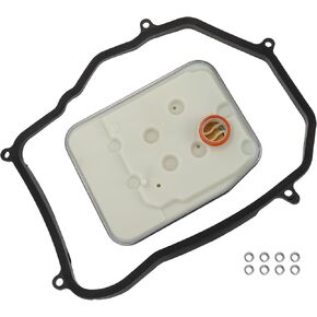 No.01M325429 Automatic Transmission Filter Kit with Gasket for Volkswagen Passat 1995-2000 Transmission Oil Filter Set Metal Rubber 1 Set Silver Tone
