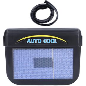 Car Exhaust Fan, Solar Powered Car Ventilator, Automobile Window Windshield Air Vent Cooling Fan for General Types of Cars, Car Radiator Window Ventilator