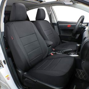 EKR Custom Fit Impreza Car Seat Covers for Select Subaru Impreza 2017 2018 2019 2020 2021 2022 2023 2024 - Neoprene (Black)