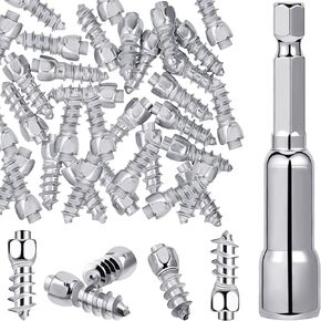 Frienda Carbide Screw Tire Studs Wheel Tyre Snow Studs Snow Tire Spike Trim Screw in Tire Studs with Installation Tool for Car Truck Bicycle Boot Motorcycle ATV SUV Auto Accessories, 12 mm (600 Pcs)