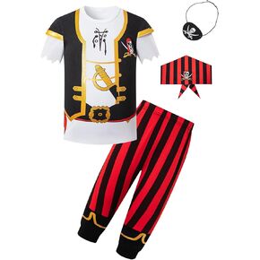 Toddler Baby Boys Pirate Costume Halloween Child Boys Buccaneer Outfit