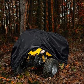 Small ATV Cover YONQIFON Waterproof Heavy Duty Windproof Quad Covers, All Weather Protection 4 Wheeler Covers fit for Kawasaki, Tao Tao, Honda, Polaris, Yamaha 90cc 110cc 125cc ATV