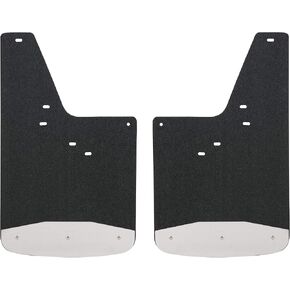 LUVERNE 251440 Front or Rear 12-Inch x 20-Inch Textured Rubber Mud Guards, Select Chevrolet Silverado, GMC Sierra 1500, 2500, 3500 HD, Black