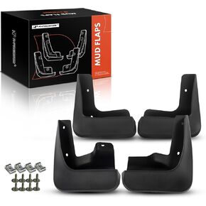 A-Premium Set of 4PCS Mud Flaps Splash Guards Mudguards Mudflaps with Hardware Kits Accessory Compatible with Lexus CT200h, 2013 2012 2011, Hatchback, Front LH RH and Rear LH RH