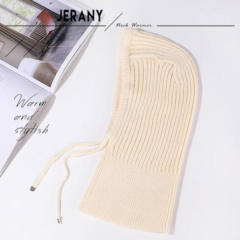 Balaclava Women Knit Winter Hats Warm Hooded Scarf Hat Warm Knitted Men Women Scarf Warm Winter Hats in Saudi Arabia