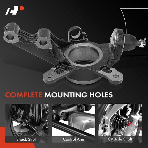 A-Premium Front Suspension Steering Knuckle Compatible with Honda Civic 2001 2002 1.7L, Left Driver Side in Saudi Arabia