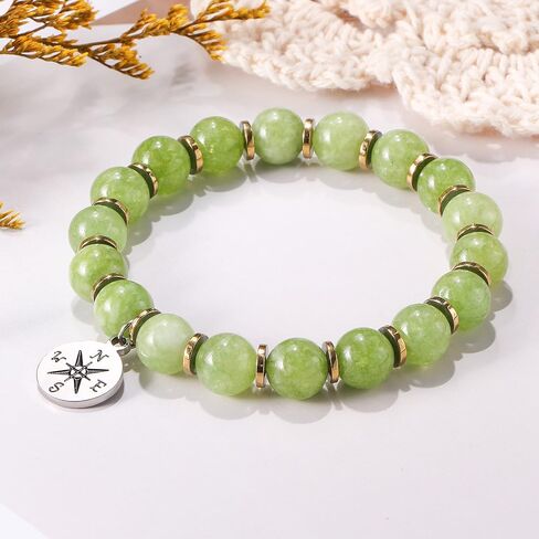 JoycuFF Graduation Gifts for Daughter Sisters Girlfriend Granddaughter Niece Class of 2023 Seniors High School College Women Girls Beaded Bracelets Natural Stone Compass in Saudi Arabia