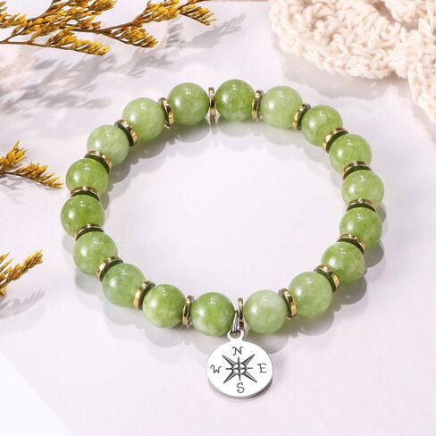 JoycuFF Graduation Gifts for Daughter Sisters Girlfriend Granddaughter Niece Class of 2023 Seniors High School College Women Girls Beaded Bracelets Natural Stone Compass in Saudi Arabia