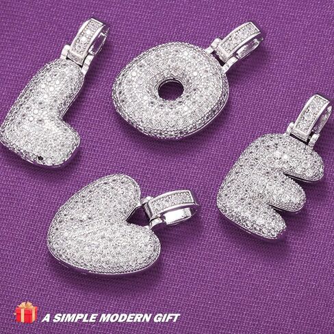 Silver Initial Charm for Stanley Cup- Bubble Letter Charms Accessories for Stanley handle 40 Oz Tumblers Cute Keychain with Diamond Glitter Jewelry Personalized Water Bottle Decorations D in Kuwait