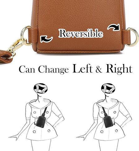 INICAT Small Crossbody Sling Bags for Women Vegan Leather Cell Phone Purse Fanny Packs for Women Men in Saudi Arabia