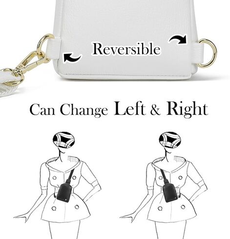 INICAT Small Crossbody Sling Bags for Women Vegan Leather Cell Phone Purse Fanny Packs for Women Men in Saudi Arabia
