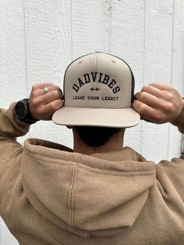 DadVibes Leave Your Legacy Embroidered Snapback hat for Dads in Kuwait