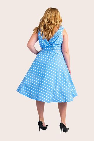 Miss Lavish London Vintage Inspired Women's Dresses -40s 50s Style Midi Plus Size Retro Cocktail Dresses in Saudi Arabia