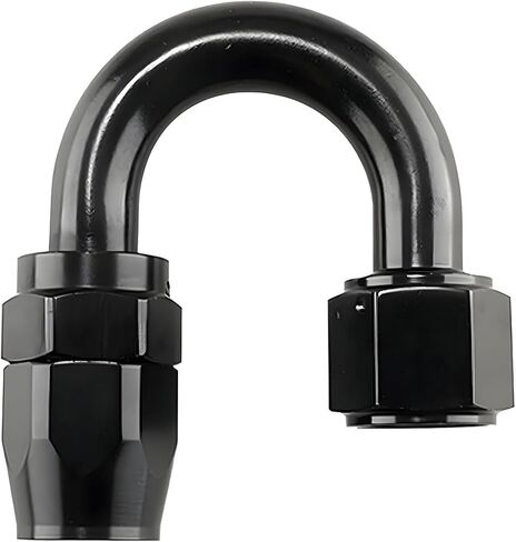 سيارة 6AN 180 درجة PTFE خرطوم الكوع نهاية دوارة، دوارة من الألومنيوم للسيارات لخرطوم خط الوقود المضفر CPE، ملحقات إصلاح المركبات العالمية لسيارات الدفع الرباعي والشاحنات وRV والمزيد (AN6) in Kuwait