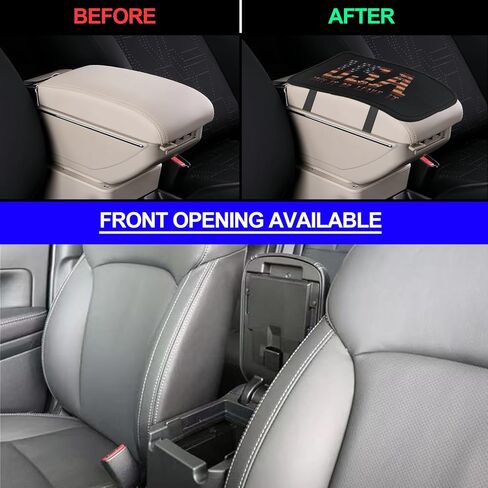 وسادة غطاء مسند ذراع وحدة التحكم المركزية، واقي غطاء صندوق مقعد مسند ذراع السيارة ذو العلم الأمريكي العالمي، إكسسوارات ديكور مريحة للسيارة تناسب معظم السيارات والمركبات وسيارات الدفع الرباعي (العلم الأمريكي الأسود) in Kuwait