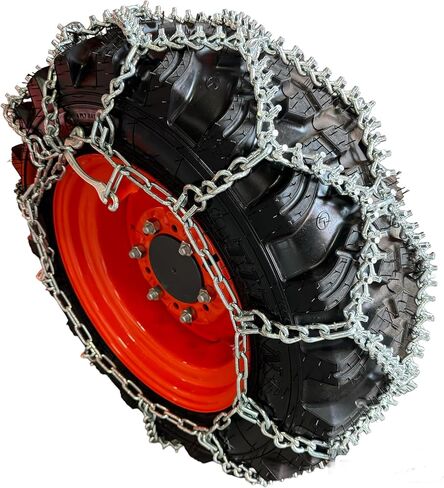 TireChain.com Compatible with 27-8.50-15 Galaxy Marathoner, Titan Trac loader 6 PLY Studded Diamond Tire Chains, priced per pair in Saudi Arabia
