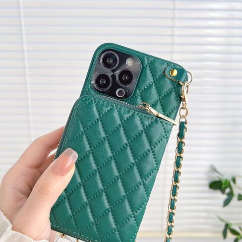 for iPhone 15 Pro Max Case Wallet for Women, Stylish Crossbody Wallet Case with Detachable Strap＆Card Slots Holder,Quilted PU Leather Phone Cases for iPhone 15 Pro Max 6.7", (White) in Saudi Arabia