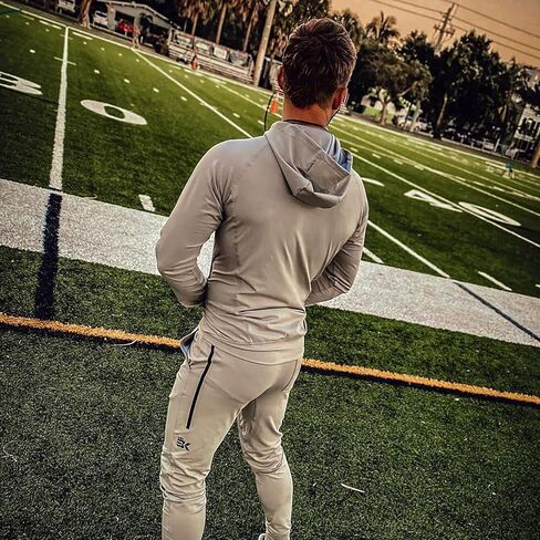 BROKIG Men's Lightweight Athletic Gym Jogger Pants, Stretch Quick Dry Workout Running Sweat Pants with Zipper Pockets in Kuwait