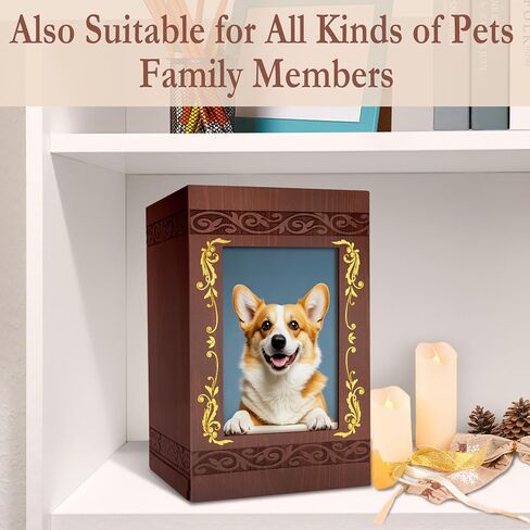 Cremation Urn for Ashes for Women, Human Urn for Ashes Adult Male or Female, Wooden Picture Frame Urns Box and Casket for Ashes Men Women Child, Burial Funeral Urns for Ashes, Holds Up to 250 LBS in Saudi Arabia