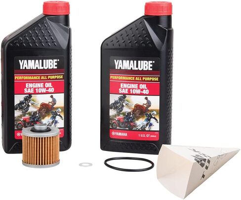 طقم تغيير الزيت Tusk 4-Stroke Yamalube لجميع الأغراض 10W-40 - متوافق مع: Yamaha RAPTOR 700R 2013-2019 in Kuwait