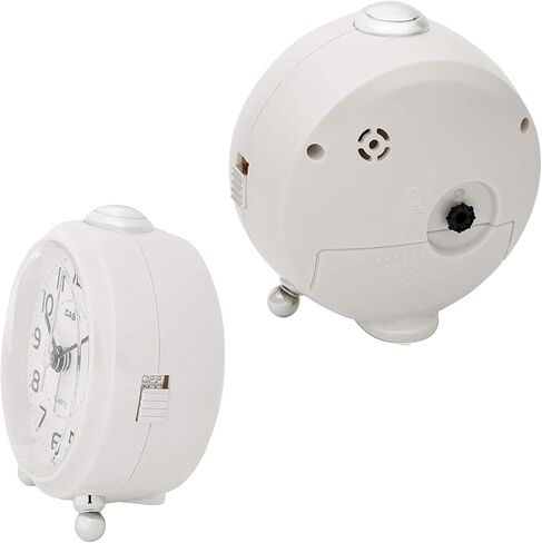 CASIO TQ-149-7JF Alarm Clock, White, Analog, Small, Snooze with Light in Saudi Arabia