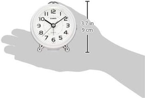 CASIO TQ-149-7JF Alarm Clock, White, Analog, Small, Snooze with Light in Saudi Arabia