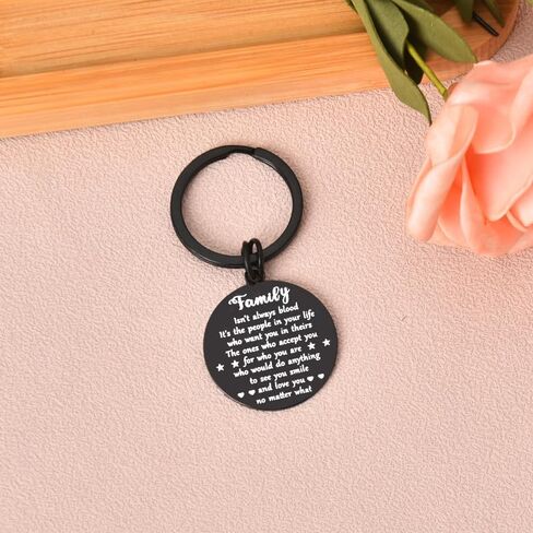 YALLNASL Bonus Son Daughter Gifts Keychain for Stepson Stepdaughter Birthday Wedding Gifts for Daughter Son In Law Keychains in Kuwait