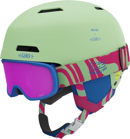 Crue MIPS Kids Snow Helmet Goggle Combo Namuk Dark Rose Small in Saudi Arabia