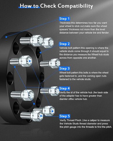 ECCPP 4X 1.5 inch 8x180mm to 8x180mm 14x1.5 Wheel spacers 8 Lug fit for Chevrolet Silverado 2500 HD 3500 Wheel spacers for Chevrolet Silverado 3500 HD Wheel spacers in Saudi Arabia