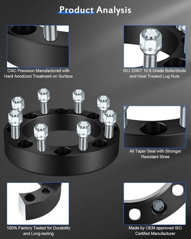 ECCPP 4X 1.5 inch 8x180mm to 8x180mm 14x1.5 Wheel spacers 8 Lug fit for Chevrolet Silverado 2500 HD 3500 Wheel spacers for Chevrolet Silverado 3500 HD Wheel spacers in Saudi Arabia