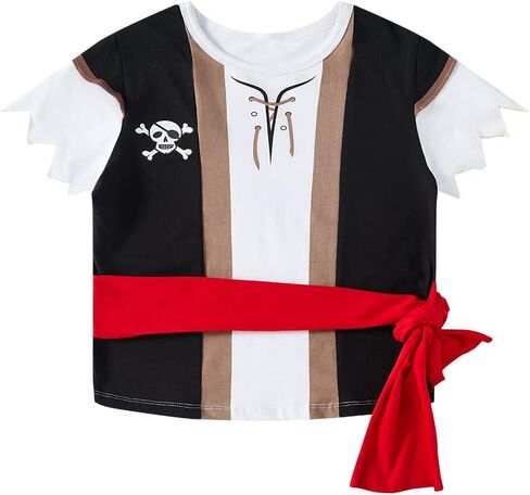 Toddler Baby Boys Pirate Costume Halloween Child Boys Buccaneer Outfit in Kuwait